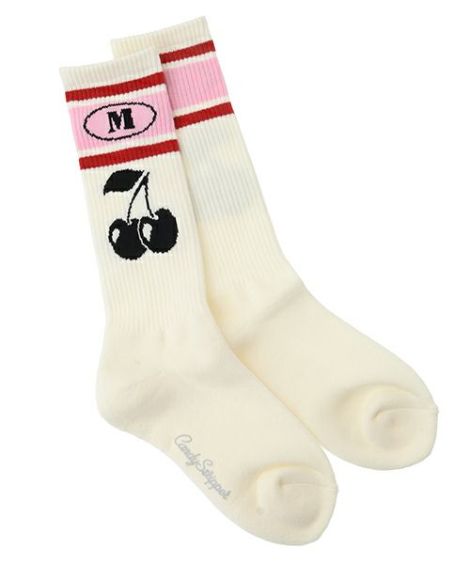 CHERRY LINE RIB SOCKS