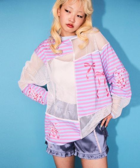 HEARTFUL FRIENDS PATCH WORK TOPS