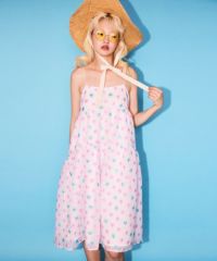 STAR JACQUARD SHEER DRESS | Candy Stripper（キャンディ