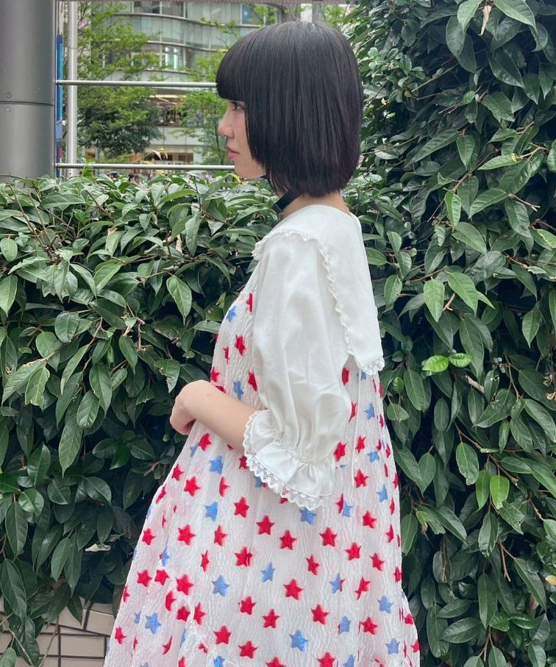 STAR JACQUARD SHEER DRESS | Candy Stripper（キャンディ