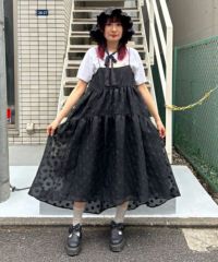 STAR JACQUARD SHEER DRESS | Candy Stripper（キャンディ