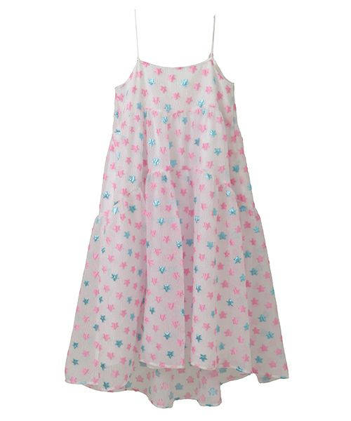 STAR JACQUARD SHEER DRESS | Candy Stripper（キャンディ