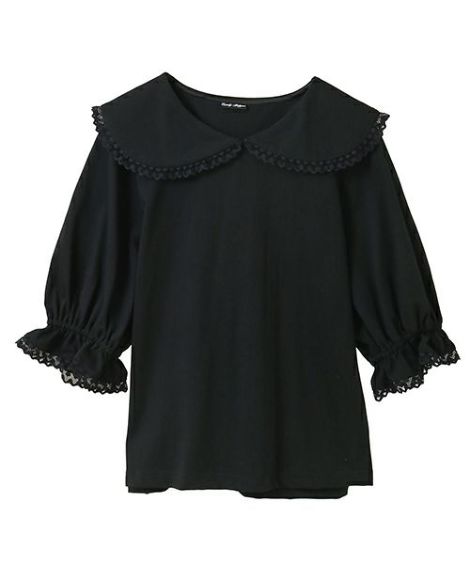トップス B&C コマフリル カットソーコンビプルオーバー(トップス)｜TO BE
