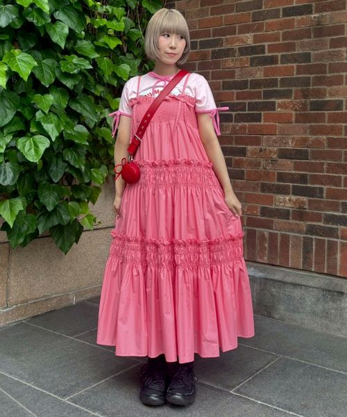 FOR YOU SHIRRING DRESS | Candy Stripper（キャンディ ストリッパー