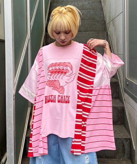 RUSH CHICK BORDER SWICHED TOPS