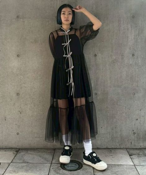新品未使用値札付き candystripper レースワンピース CHINA SHEER ONE-PIECE | Candy Stripper（キャンディ