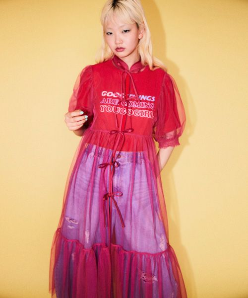 CHINA SHEER ONE-PIECE | Candy Stripper（キャンディ