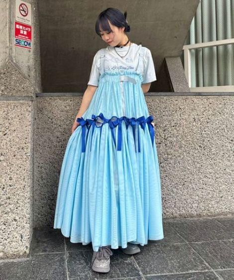 FULL OF RIBBON HARNESS TULLE SKIRT