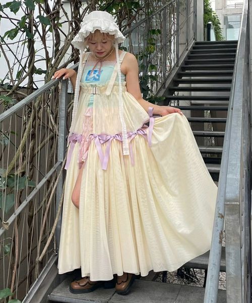 FULL OF RIBBON HARNESS TULLE SKIRT | Candy Stripper