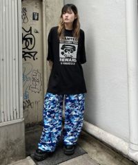 【新品未使用】キャンスパ 迷彩 カーゴパンツ PEPE CARGO PANTS セール】【CANVAS+】迷彩柄ワイドストレートワークパンツ（その他
