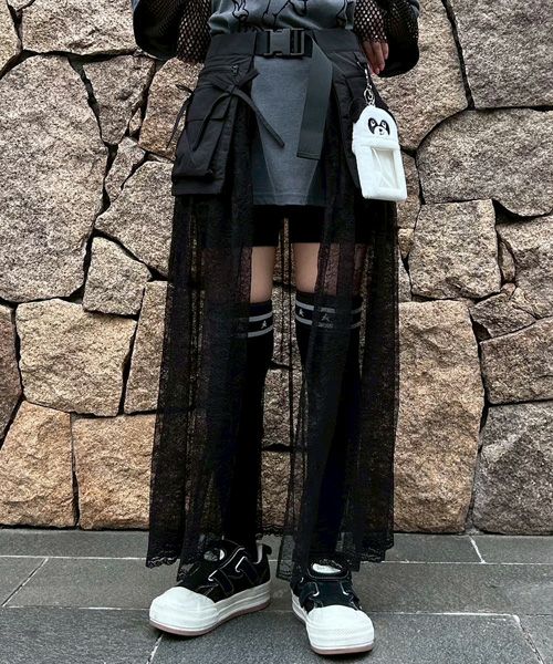 最新作 新品 Candy Stripper LACY WRAP SKIRT LACY WRAP SKIRT | Candy Stripper（キャンディ ストリッパー
