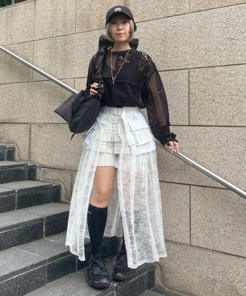 最新作 新品 Candy Stripper LACY WRAP SKIRT LACY WRAP SKIRT | Candy Stripper（キャンディ ストリッパー