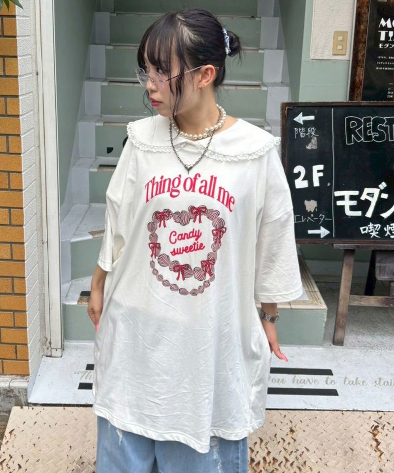 CANDY SWEETIE BIG BIG TEE | Candy Stripper（キャンディ