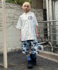 CAMOUFLAGE WIDE HALF PANTS | Candy Stripper（キャンディ