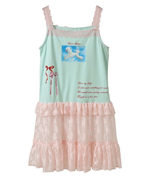 ＊＊ さん専用　cotton lace  one piece cotton lace flare mini onepiece – BUNNY APARTMENT