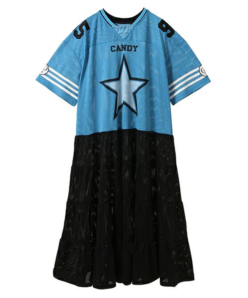 STAR FOOTBALL DOCKING ONE-PIECE | Candy Stripper（キャンディ