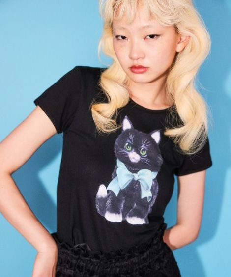 BLACK CAT BABYS TEE