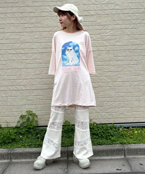 SUGARY TIMES BIG BIG TEE | Candy Stripper（キャンディ