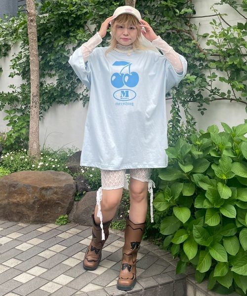 tシャツ EVERYTHING BIG BIG Tシャツ レディース メンズ EVERYTHING BIG BIG TEE | Candy Stripper（キャンディ