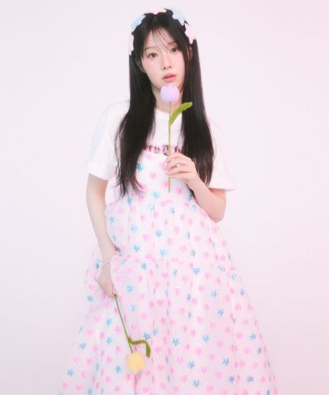 Candystripper 星柄　ワンピース キャンディストリッパー25年夏、ふっくらハートポケットの