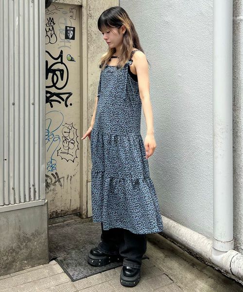 ワンピース moose's ribbon cami one-piece loin nuit ワンピース ribbon striped cami onepiece / リボン