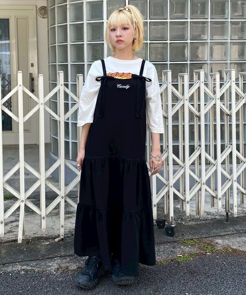 ワンピース moose's ribbon cami one-piece 2way shoulder ribbon cami o/p – BUNNY APARTMENT