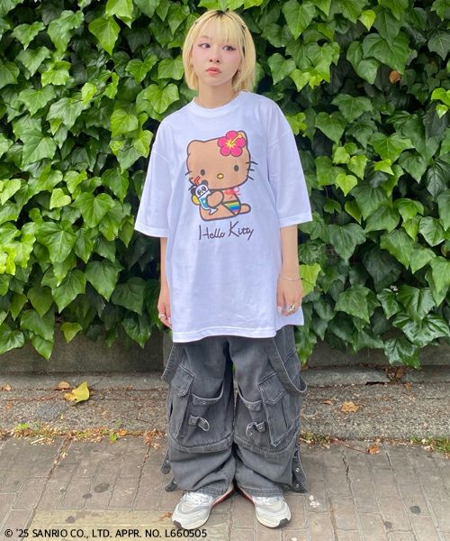トップス Candy Stripper HELLO KITTYGAL BIG TEE Candy Stripper HELLO KITTYGAL BIG TEE 半袖(Tシャツ)