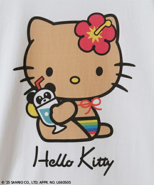 HELLO KITTY】GAL BIG TEE | Candy Stripper（キャンディ