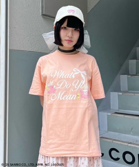 【MARRONCREAM】<br>WHAT DO YOU MEAN TEE
