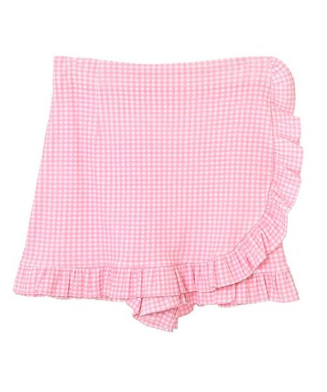 GINGHAM CHECK FRILL SKIRT PANTS