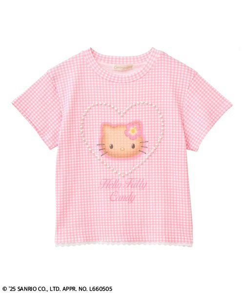 トップス Candy Stripper ANGEL HELLO KITTY TEE Candy Stripper tシャツ ANGEL「HELLO KITTY」RHINESTONE L/S T