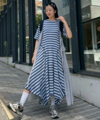 Candystripper 星柄　ワンピース セール】STAR JACQUARD SHEER ドレス（ワンピース）｜Candy Stripper