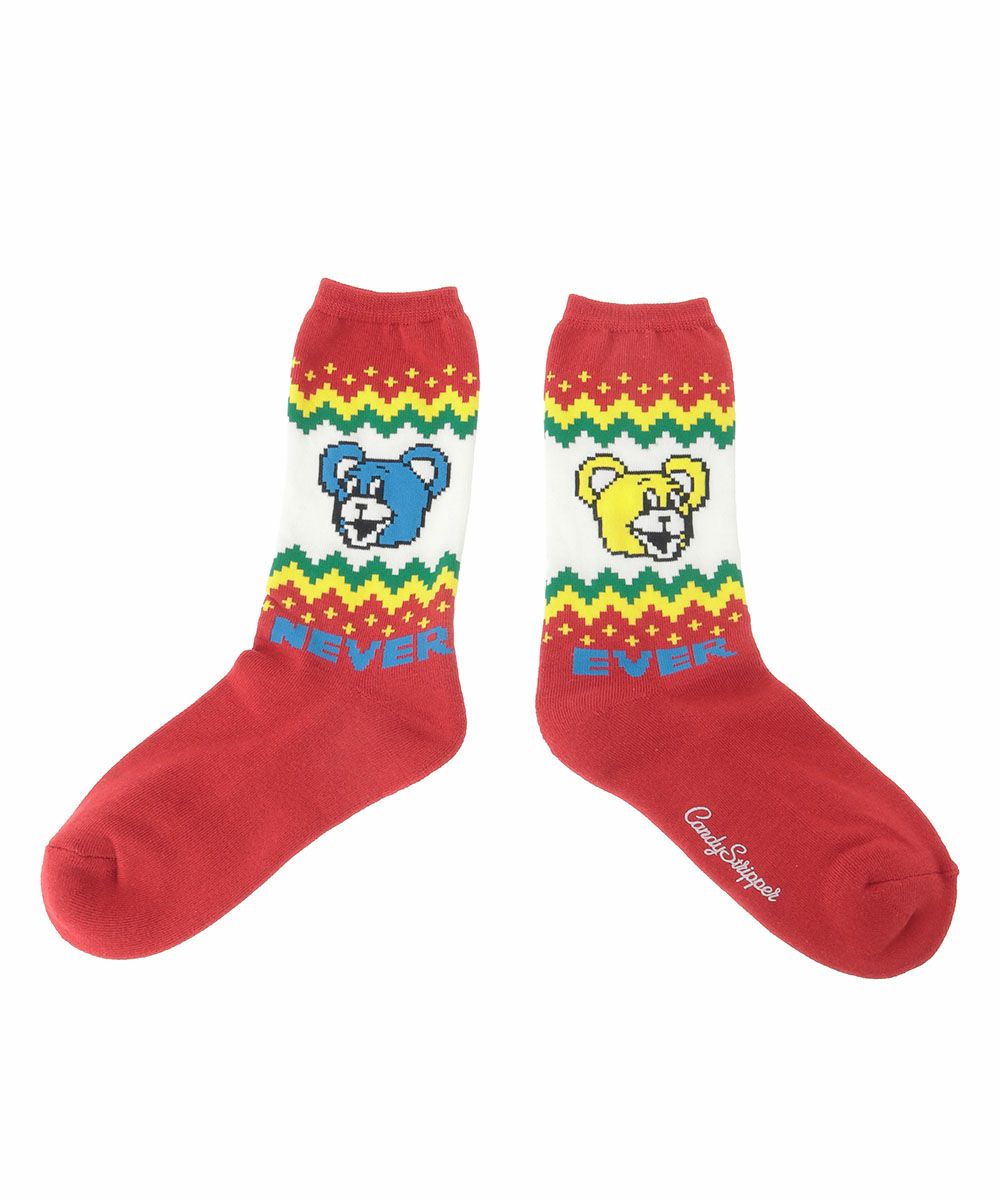 NEVER EVER NORDIC SOCKS | Candy Stripper（キャンディ ストリッパー