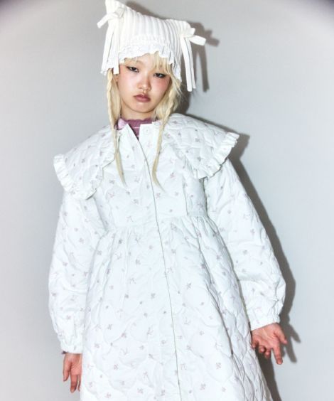 ⭐️未使用 Candy Stripper Lyrical Tiered Coat Candy Stripper（キャンディストリッパー）の「POWDERY FUR