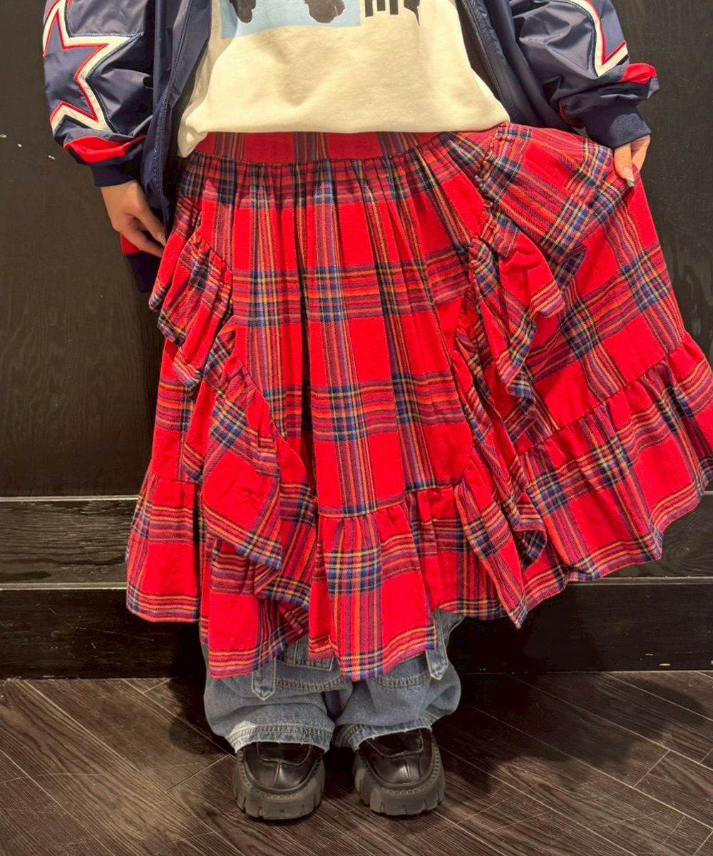 FRILL CHECK SKIRT | Candy Stripper（キャンディ ストリッパー