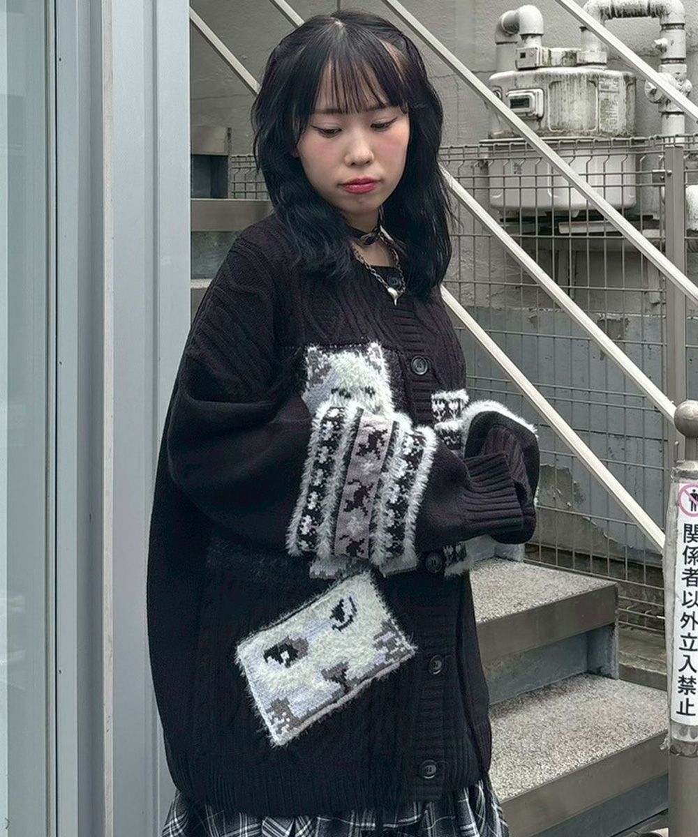Candy Stripper - キャンスパ★catモヘアカーデ CAT LOVER KNIT CARDIGAN | Candy Stripper（キャンディ
