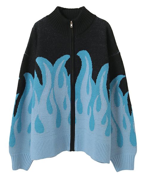 FIRE PATTERN KNIT JUMPER | Candy Stripper（キャンディ ストリッパー
