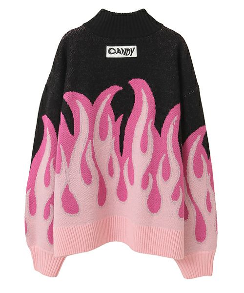 FIRE PATTERN KNIT JUMPER | Candy Stripper（キャンディ ストリッパー