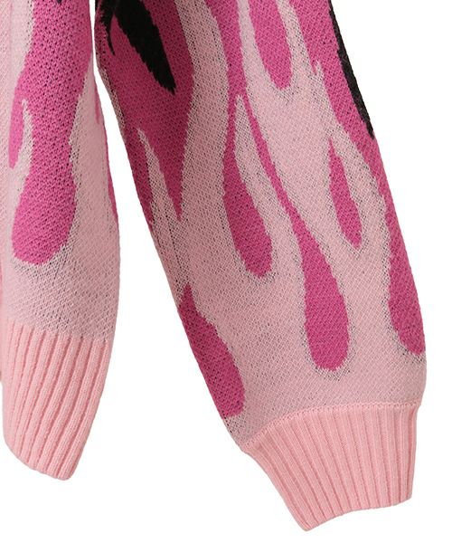 FIRE PATTERN KNIT JUMPER | Candy Stripper（キャンディ ストリッパー