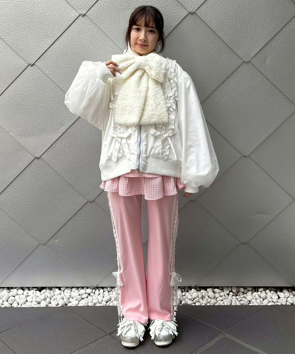 RIBBON MUFFLER | Candy Stripper（キャンディ ストリッパー