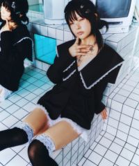 Candy Stripper セーラー襟ジャケット 黒 ☆秋元梢さん着用☆Candy Stripper セーラージャケット ブラック