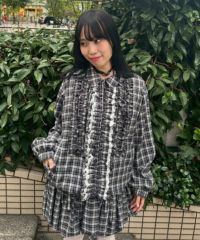 CHECK FRILL JACKET | Candy Stripper（キャンディ ストリッパー