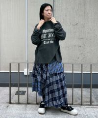 スカート Candy stripper Plaid Ribbon Half-Skirt スカート Candy stripper Plaid Ribbon Half-Skirt Candy stripper