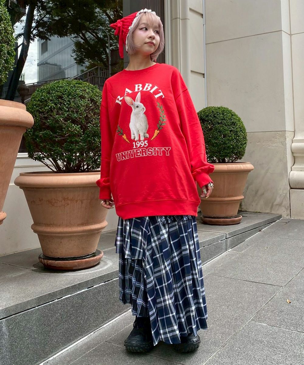 スカート candy stripper PLEATS LAYERED PANTS Candy Stripper（キャンディーストリッパー） パンツ PRECIOUS RIBBON