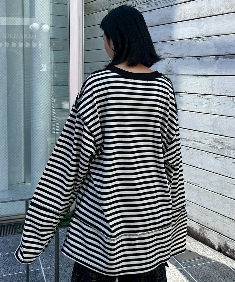 BROKEN BEAR BORDER TOPS | Candy Stripper（キャンディ ストリッパー