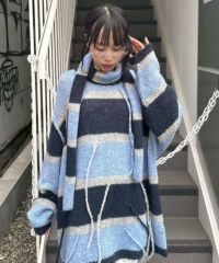 SHAGGY FRINGE KNIT | Candy Stripper（キャンディ ストリッパー