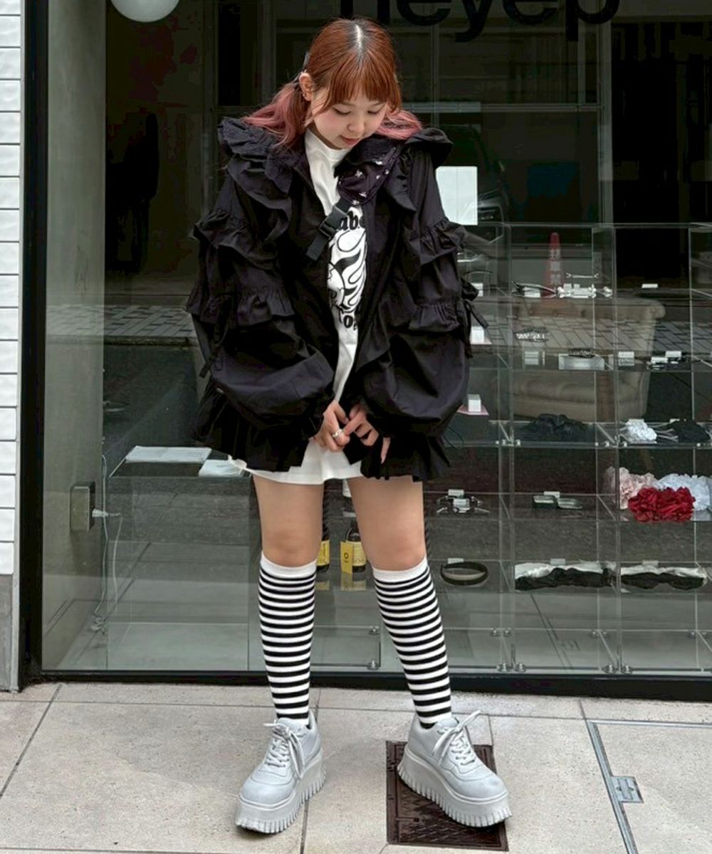 ジャケット・アウター Candy Stripper FRILL JERSEY BLOUSON FRILL BLOUSON | Candy Stripper（キャンディ ストリッパー