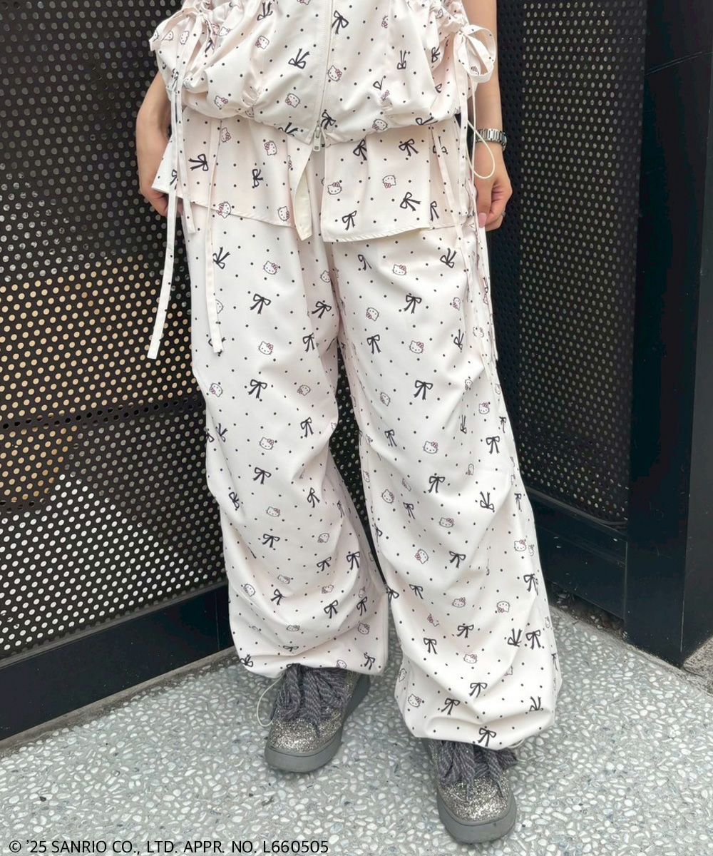 【美品】CandyStripper バルーンパンツ シルバースパンコール リボン 美品】CandyStripper バルーンパンツ シルバースパンコール