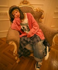 トップス DAMEGE PIGMENT KNIT CARDIGAN PIGMENT DAMAGE KNIT CARDIGAN | Candy Stripper（キャンディ