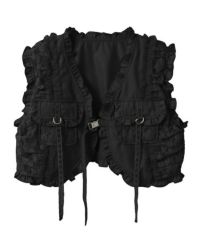 LACE FRILL POCKET VEST | Candy Stripper（キャンディ ストリッパー